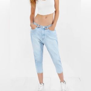 NWT One Teaspoon Wilde Eagles Slouchy Cropped Jeans Size 26